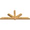 Ekena Millwork Kennewick Rough Sawn Timber Gable Bracket, Western Red Cedar, 108"W x 45"H x 6"D x 6"F, 10/12 Pitch GBW108X45X0606KEN00RWR - alternate 3